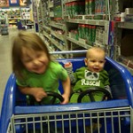Permalink to Sit Back and Enjoy the Ride kids in cart