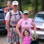 hiking family
