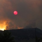 Permalink to Red Dawn Obscured Sun from Smoke by phidauex